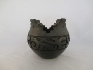 Native American Pottery - Black Ceremonial Bowl by Santa Clara Pueblo Pottery Artist, Nathan Youngblood $8,500-