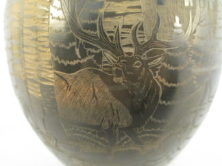 Sgraffito ‘Elk’ Jar by Kevin & Tricia Naranjo