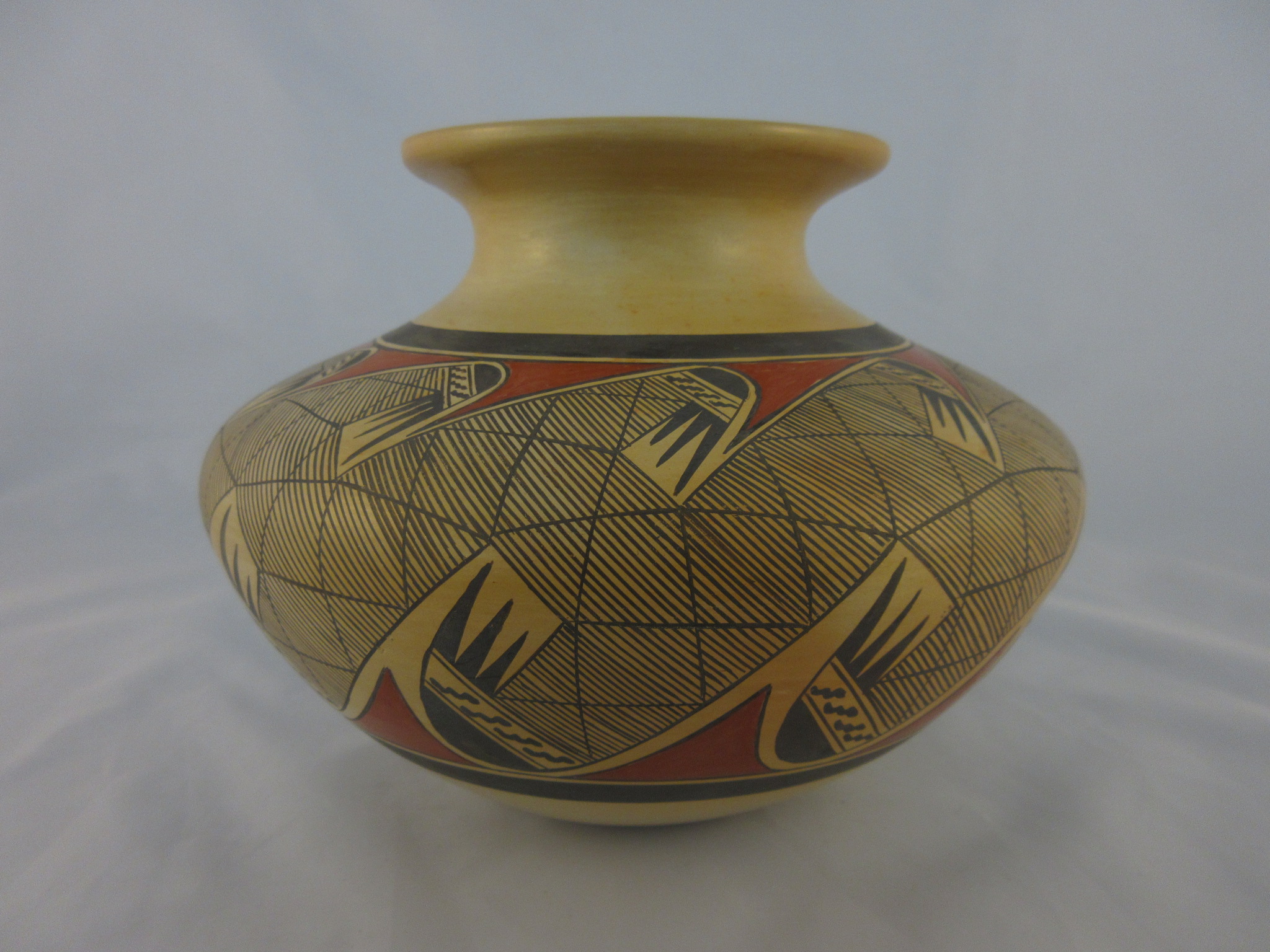 Native American Pottery - Migration Pattern Seed Jar by Hopi Indian Potter, Tonita Nampeyo FOR SALE $1,295-