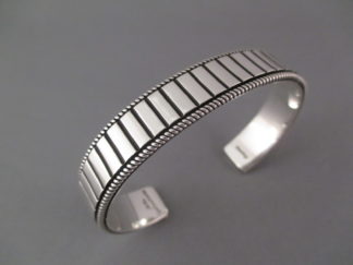 Native American Jewelry - Sterling Silver Cuff Bracelet by Navajo jewelry artist, Artie Yellowhorse $295-