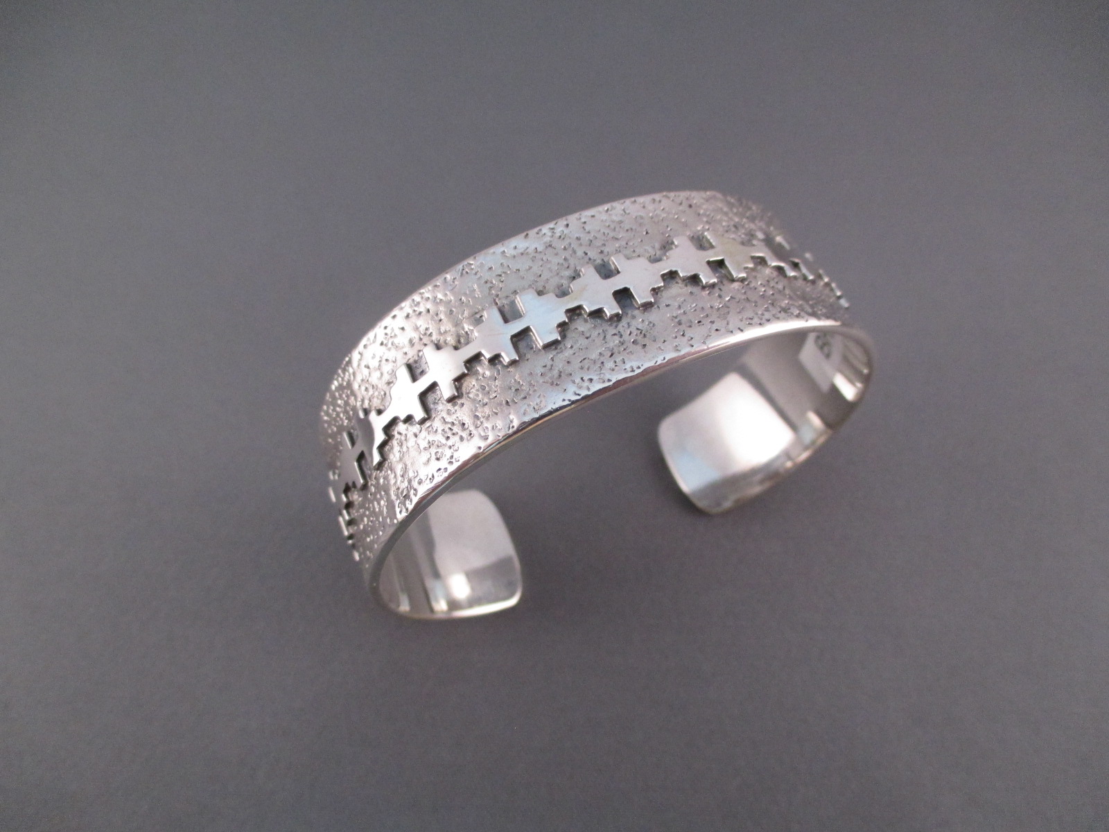 Sterling Silver Cuff Bracelet by Al Joe (Navajo)