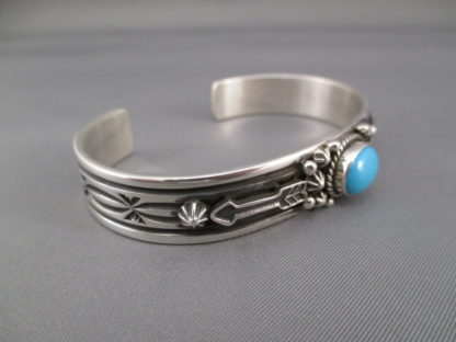 Sleeping Beauty Turquoise Cuff Bracelet by Happy Piasso