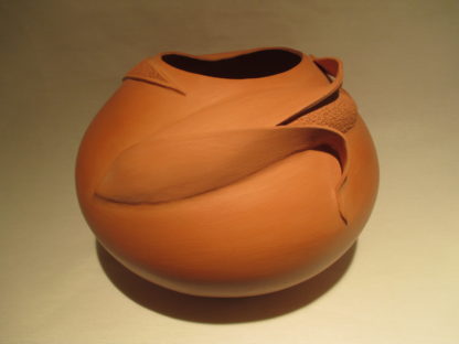 Sculpted Pottery with Corn by Wilfred Garcia (Acoma Pueblo)