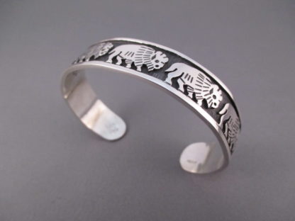 Sterling Silver Cuff Bracelet featuring Bison