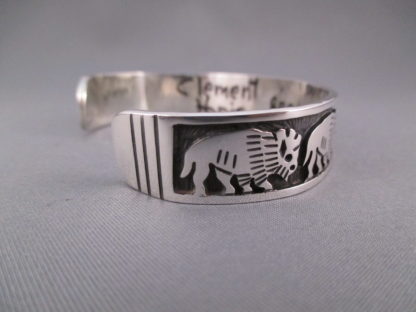 Sterling Silver Cuff Bracelet featuring Bison