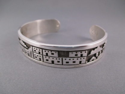 Joe Josytewa Sterling Silver Overlay Cuff Bracelet