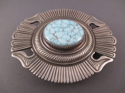 #8 Turquoise Belt Buckle by Calvin Martinez