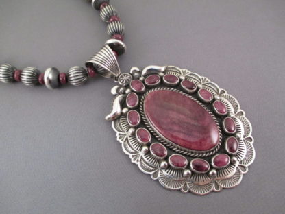 Purple Spiny Oyster Shell Necklace & Earring Set