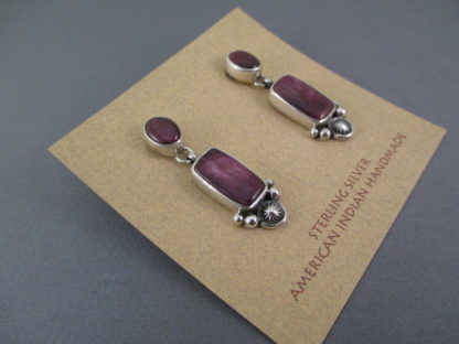 Purple Spiny Oyster Shell Necklace & Earring Set