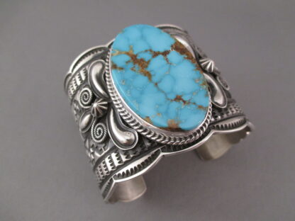 Blue Royston Turquoise Cuff Bracelet by Andy Cadman