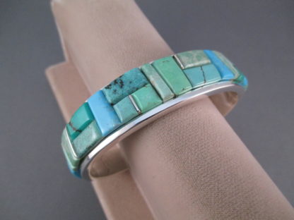 Turquoise Cobblestone Inlay Bracelet