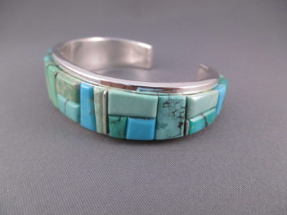 Turquoise Cobblestone Inlay Bracelet