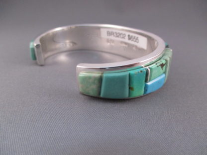 Turquoise Cobblestone Inlay Bracelet