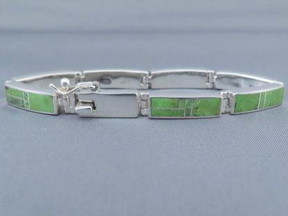 Gaspeite Inlay Link Bracelet