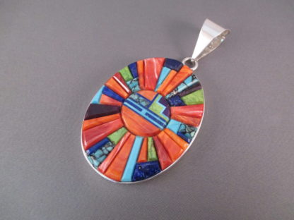 Inlaid Cobblestone Multi-Color Pendant