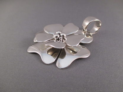 Sterling Silver ‘Flower’ Pendant by Artie Yellowhorse