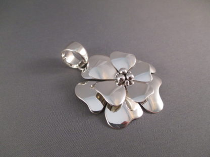 Sterling Silver ‘Flower’ Pendant by Artie Yellowhorse