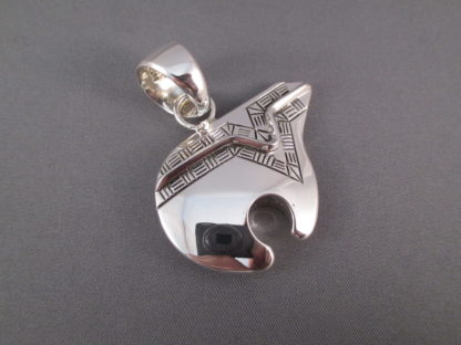 Sterling Silver Bear Pendant by Artie Yellowhorse