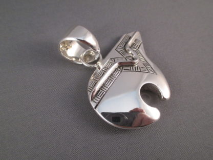 Sterling Silver Bear Pendant by Artie Yellowhorse