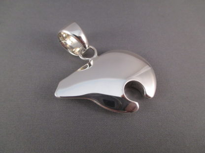 Sterling Silver Bear Pendant by Artie Yellowhorse