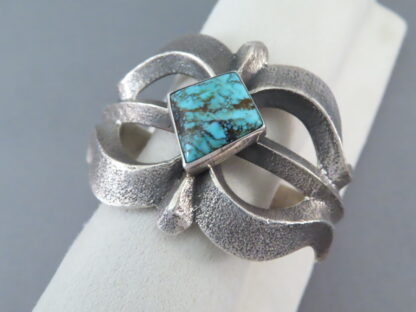 Blue Diamond Turquoise – Sandcast Bracelet