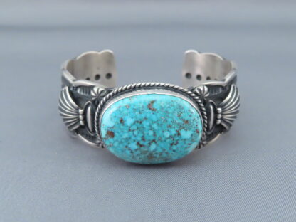 Kingman Turquoise Cuff Bracelet by Darrell Cadman