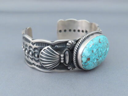 Kingman Turquoise Cuff Bracelet by Darrell Cadman