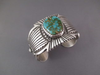 Turquoise Bracelet - Royston Turquoise Cuff Bracelet by Navajo jewelry artist, Terry Martinez $1,925-