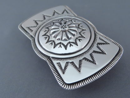 Leonard Gene Sterling Silver Belt Buckle