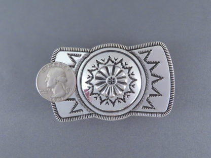 Leonard Gene Sterling Silver Belt Buckle