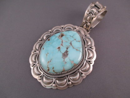 Ray Bennett Crow Springs Turquoise & Sterling Silver Pendant