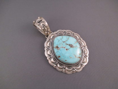 Ray Bennett Crow Springs Turquoise & Sterling Silver Pendant