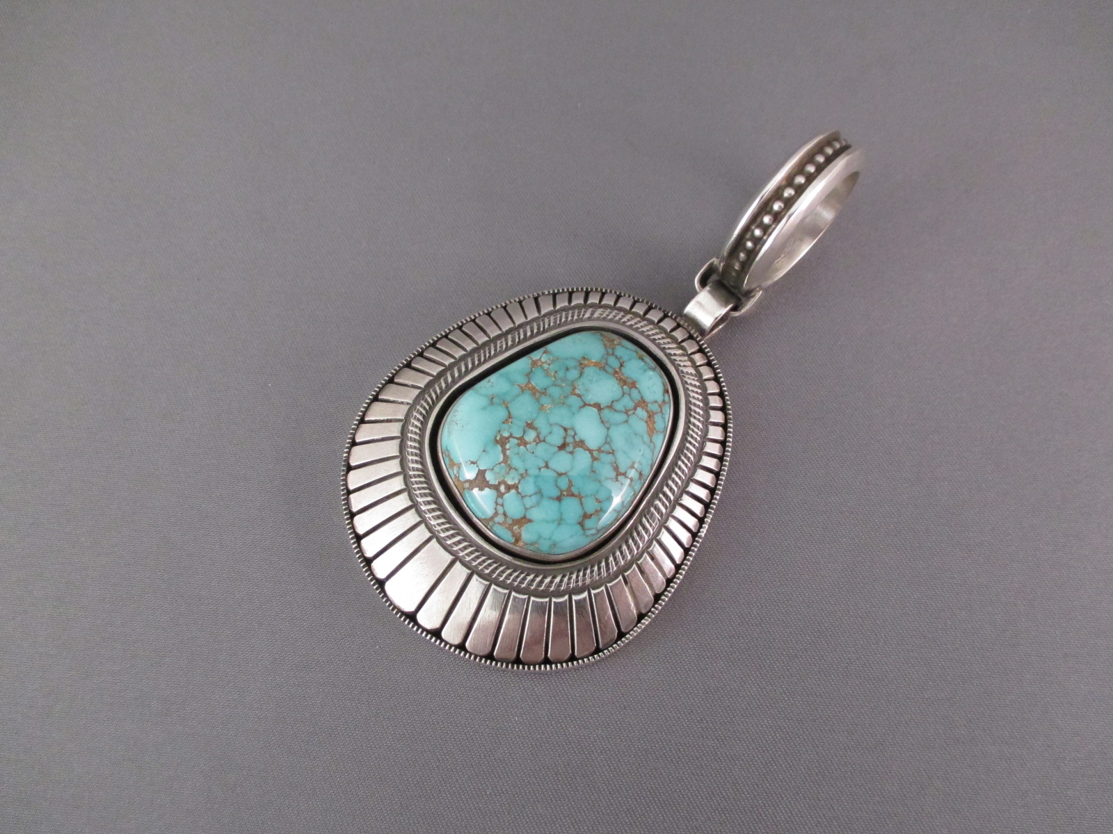 Calvin Martinez Carico Lake Turquoise Pendant