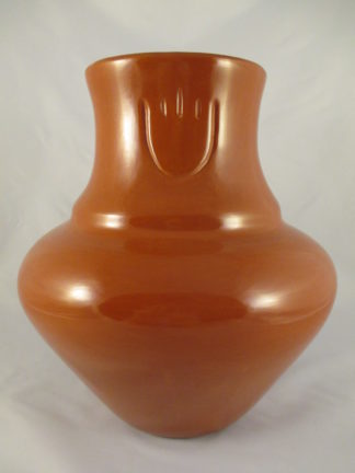 Native American Pottery - Larger Red Water Jar by Santa Clara Pueblo pottery artist, Jason Ebeblacker $4,400-