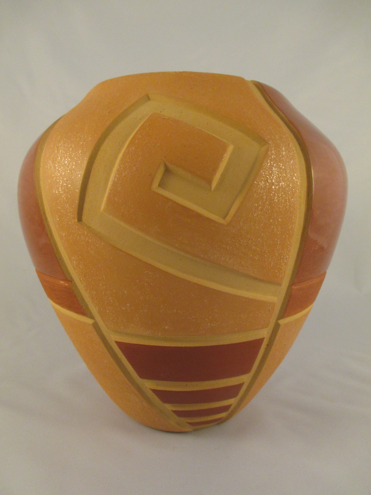 Sarena Ebelacker Red Santa Clara Pottery Jar