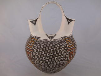 Acoma Pottery - Wedding Vase by Native American pottery artist, Frederica Antonio (Acoma Pueblo) FOR SALE $1,750-