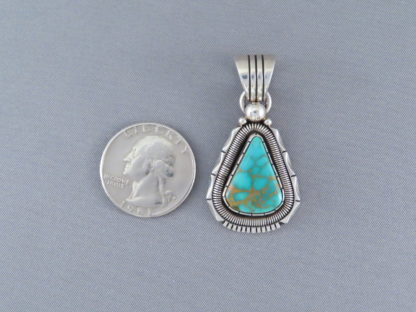 King’s Manassa Turquoise Pendant by Will Vandever