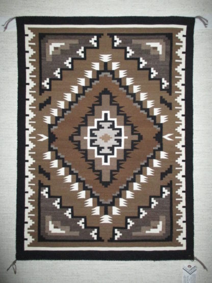 Medium Size Two Grey Hills Rug by Larry Nathaniel