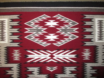 Storm Pattern Weaving by Marilyn Jim – Medium Size Navajo Rug