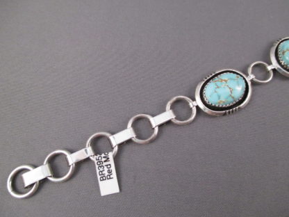 Red Mountain Turquoise Link Bracelet by Will Denetdale