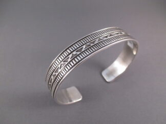 Larger Sterling Silver Bracelet by Geneva Ramone
