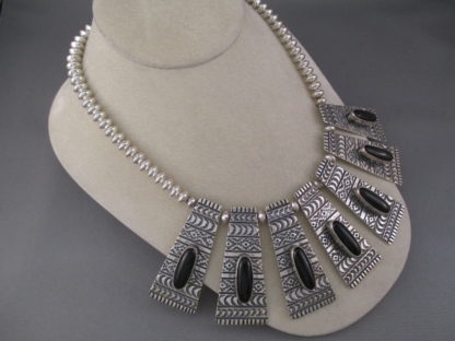 Silver & Black Onyx Necklace