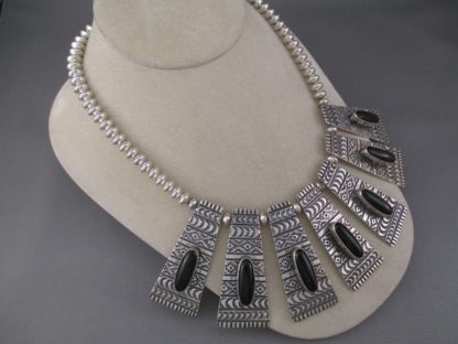 Silver & Black Onyx Necklace