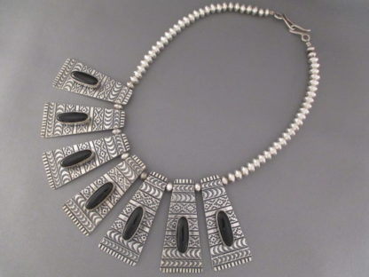 Silver & Black Onyx Necklace