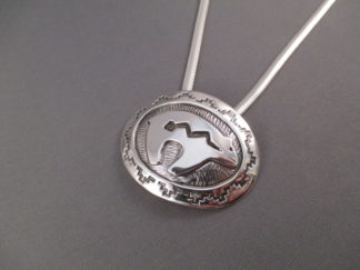 Sterling Silver ‘Bear’ Necklace by Fortune Huntinghorse