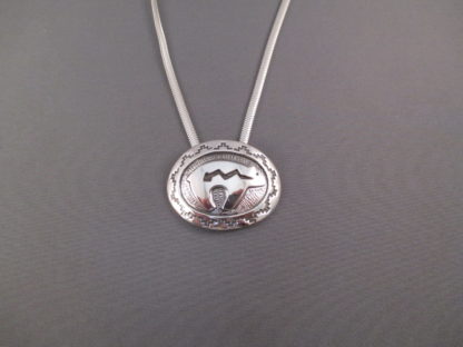 Sterling Silver ‘Bear’ Necklace by Fortune Huntinghorse