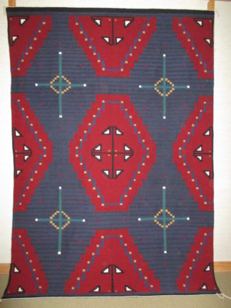 Large Navajo Chief Revival Blanket Rug by Native American Navajo Indian Weaving artist, Wilbertson Begay