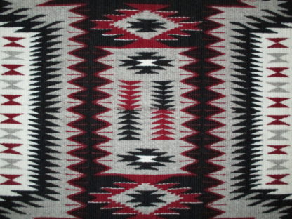 Storm Pattern Weaving by Ruby VanWinkle – Small Size Navajo Rug