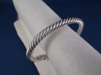 Braided Sterling Silver Cuff Bracelet by Native American jewelry artist, Artie Yellowhorse $220-
