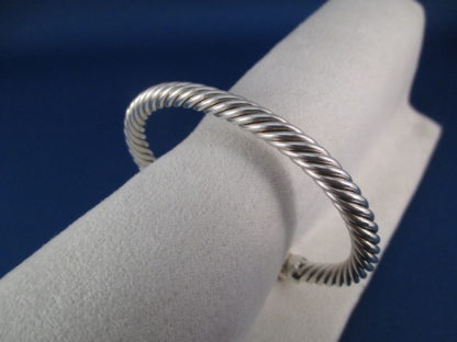 Braided Sterling Silver Bracelet by Artie Yellowhorse